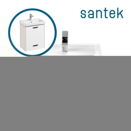 Раковина из сантехнического фарфора Santek Тигода WH302126 60х50 накладная цвет белый