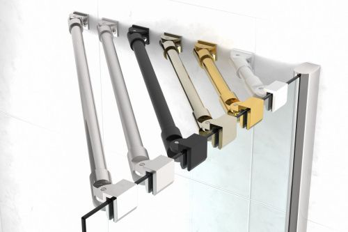 Душевой уголок Vegas-Glass AFA TUR+NOVO AFA TUR NOVO h1890 80 09 crystalvision 80х80 стекло прозрачное профиль золото без поддона - фото 5