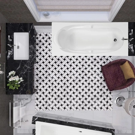 Ванна акриловая Vagnerplast Kleopatra VPBA167KLE2X-04 160х70 пристенная прямоугольная без каркаса