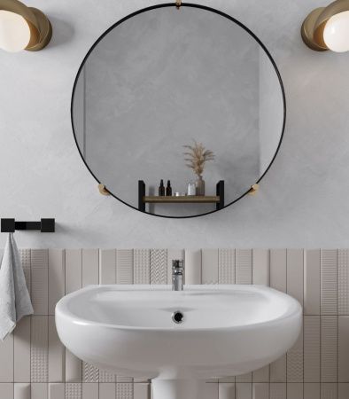 Раковина из сантехнического фарфора Santeri Версия 131115S0011B0 60х50 подвесная цвет белый 1 отверстие под смеситель