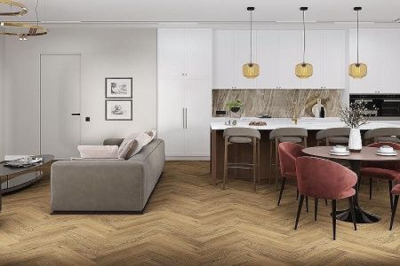 Кварцвиниловая плитка Damy Floor LONDON LVT 200410EL-01-LVT Кембридж толщина 0.25 см 43 класс 590х118