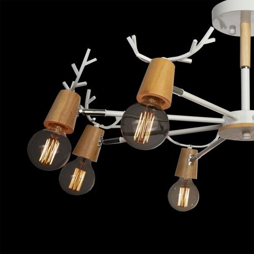 Люстра на штанге Loft It SVEN 10024/8 White - фото 4