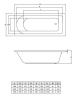 Ванна акриловая C-Bath CBQ002003 170х70 пристенная прямоугольная