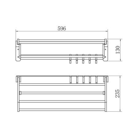 Полка в ванную комнату Fashun A7801-7