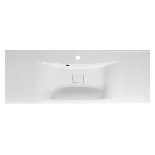 Раковина из искусственного камня BelBagno BB1100/450-LV-MR-PR 120х45 накладная цвет белый - фото 3