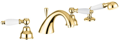 Смеситель Emmevi Deco Ceramic 121120/OR на борт ванны золото