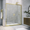 Душевая дверь Vegas-Glass Z2P TUR+NOVO Z2P TUR NOVO 160 09 crystalvision 160х200 стекло прозрачное профиль золото глянцевое