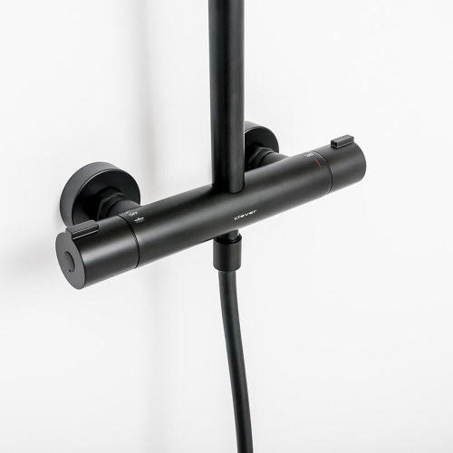 Душевая стойка Clever UP!URBAN 61003 настенная цвет черный - фото 5