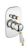 Смеситель для ванны и душа Fiore 82CO5134 встраиваемый в стену хром/золото