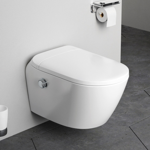 Унитаз подвесной Am.Pm Sensation CCC301700SC белый с сиденьем микролифт безободковый каскадный смыв