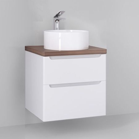 Тумба под раковину Jorno WOOD wood.01.60/P/W 60х50 подвесная цвет белый