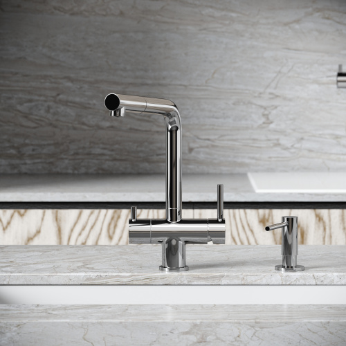 Смеситель для кухни Sancos Spin SC4015CH на мойку хром - фото 4