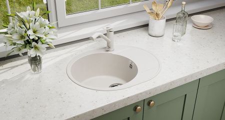 Смеситель для кухни Ulgran Quartz UQ-010-02 на мойку бежевый