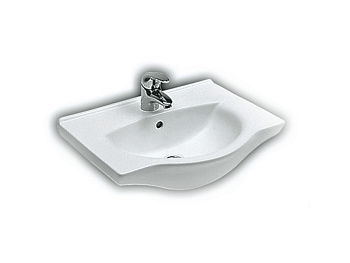 Раковина из санфаянса Hatria SOPHIE Y0HG01 56х45 подвесная цвет белый 1 отверстие под смеситель