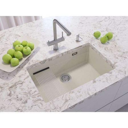 Кухонная мойка Grandex Aqua 500301 75х45 цвет белый поверхность матовая