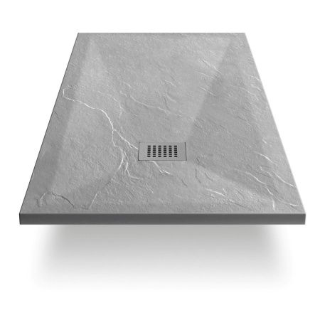 Душевой поддон из искусственного камня Vincea H30 VST-4SR9013G 130х90 серый