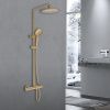 Душевая стойка Vincea Desire VSFS-1D0TBG настенная цвет золото с термостатом