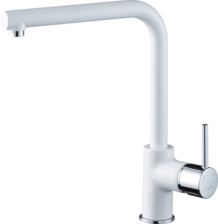 Смеситель для кухни Rivelato 9021601 brina cromo на мойку белый/хром