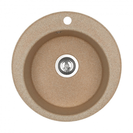 Кухонная мойка Aquaton Шелли 1A734732SS220 50х50 цвет коричневый