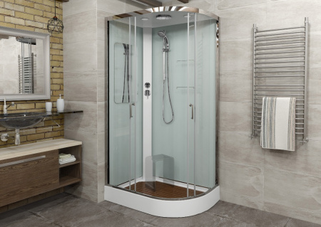 Душевая кабина AvaCan A102L 120х80 асимметричная с крышей ориентация левая