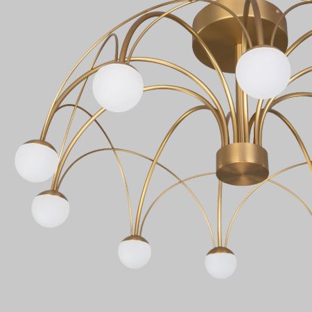 Люстра на штанге Eurosvet RAGNO (РАГНО) 90031/10 LED золото
