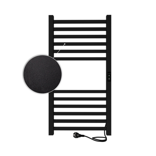 Полотенцесушитель Indigo Attic LСLATCE80-40BRRt 43х80 электрический черный муар - фото 2