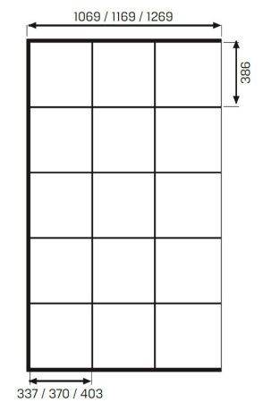 Душевая перегородка New Trendy NEW MODUS Black EXK-5549 110х200 стекло прозрачное профиль черный