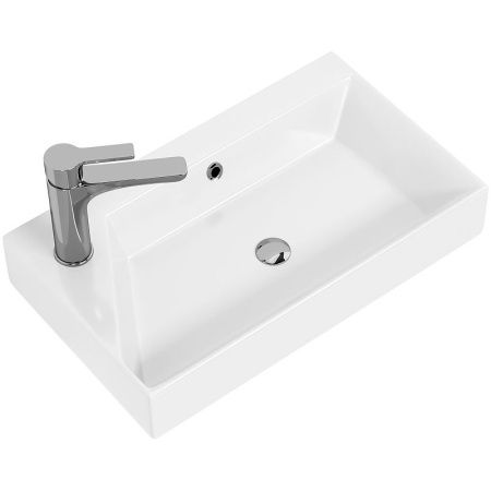 Раковина из сантехнического фаянса Jorno 17055-KL 60х30 встраиваемая цвет белый