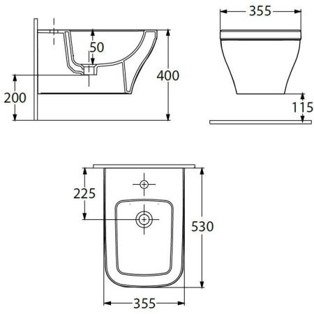 Биде подвесное Allen Brau Infinity 4.21014.20 цвет белый