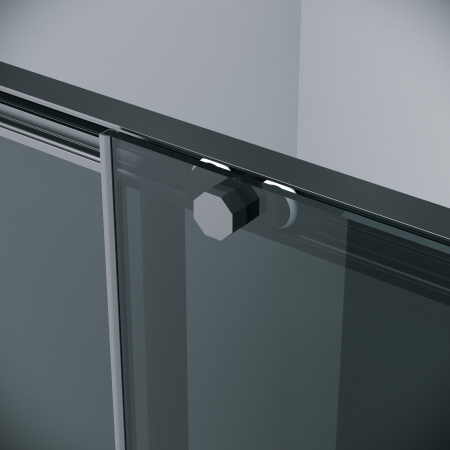 Душевая дверь Grossman Style 100.K33.05.120.21.10 120х195 стекло тонированное профиль черный матовый