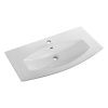 Раковина из искусственного камня Cezares 50195 100х50 подвесная цвет белый 1 отверстие под смеситель