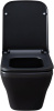 Чаша унитаза подвесная Allen Brau Infinity 4.21011.31 цвет черный матовый без сиденья безободковая каскадный смыв