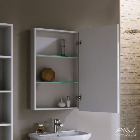 Зеркало-шкаф Alavann Vittoria ALV0294001 60х80 подвесной цвет белый