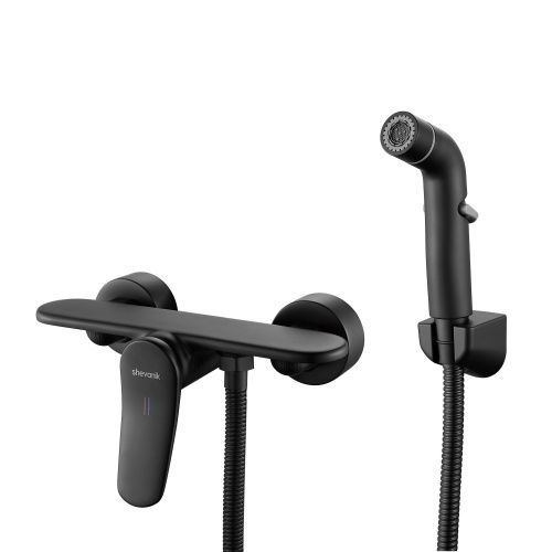 Гигиенический душ со смесителем Shevanik S4705H-1 черный - фото 2