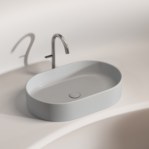 Раковина Ceramica Nova ELEMENT 61 см CN6048MSG накладная цвет серый матовый - фото 2