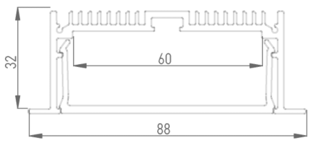 Профиль алюминиевый Designled LE 00-00001080