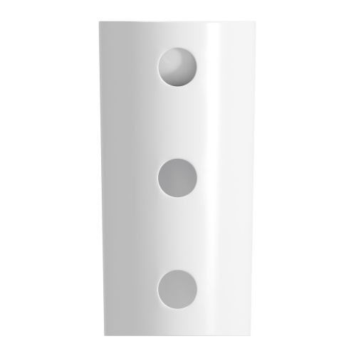 Раковина из сантехнического фарфора Wellsee Callipy Art 328902000 42х42 напольная цвет белый глянцевый без отверстий под смеситель - фото 4