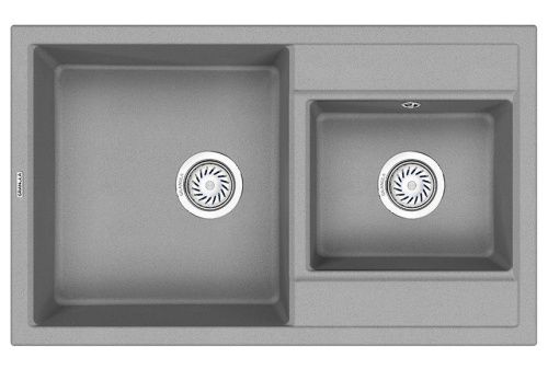 Кухонная мойка Granula 8201, БАЗАЛЬТ 80х50 цвет серый поверхность матовая