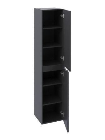 Шкаф-пенал Orange Line Li-35Pug 40х170 подвесной цвет черный