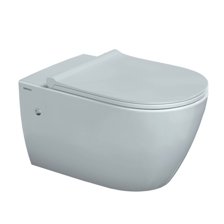 Унитаз подвесной Berges Mascon 82128 белый с сиденьем микролифт безободковый каскадный смыв