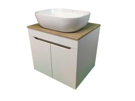 Тумба с раковиной Sintesi STL.W7024_SIN-LVB-APP-403 60х60 подвесная цвет коричневый