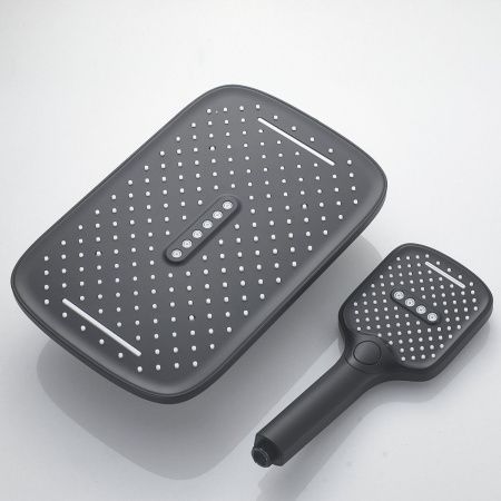Душевая стойка Shevanik S4036H настенная цвет черный