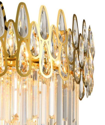 Люстра подвесная Natali Kovaltseva Navis (Навис) NAVIS 76019/10C GOLD - фото 2