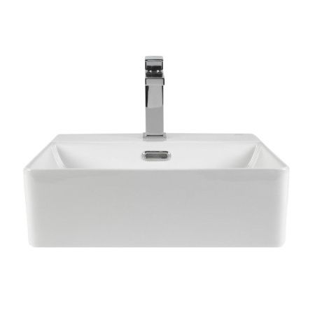 Раковина из сантехнического фарфора Bond Cube S02-420 40х40 накладная цвет белый 1 отверстие под смеситель