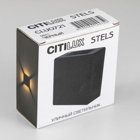 Уличный настенный светильник Citilux Stels (Стелс) CLU0721