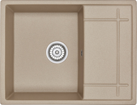 Кухонная мойка Granula 6501, ПЕСОК 65х50 цвет бежевый поверхность матовая