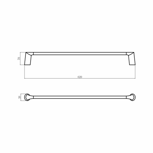 Полотенцедержатель Fashun A1801-21 - фото 3