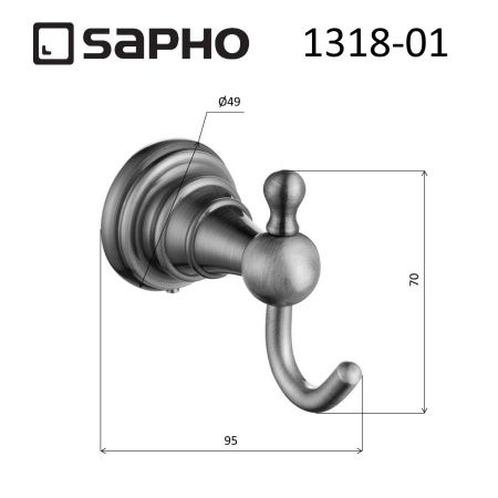 Крючок Sapho DIAMOND 1318-01
