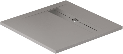 Душевой поддон Allen Brau Infinity 8.21001-PGM 90х90 искусственный камень серый - фото 2