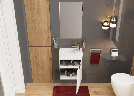 Тумба под раковину Onika Комо 104507 45х25х55 подвесная